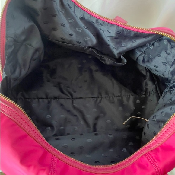 Juicy Couture Hot Pink Nylon Mini Weekender Y2K - Picture 4 of 8